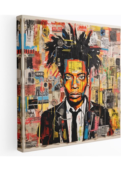 Basquiat Kelime Oyunu Duvar Sanatı - Basquiat, Siyasi Bilinç, Ev Dekorasyonu, Duvar Sanatı, 30X30