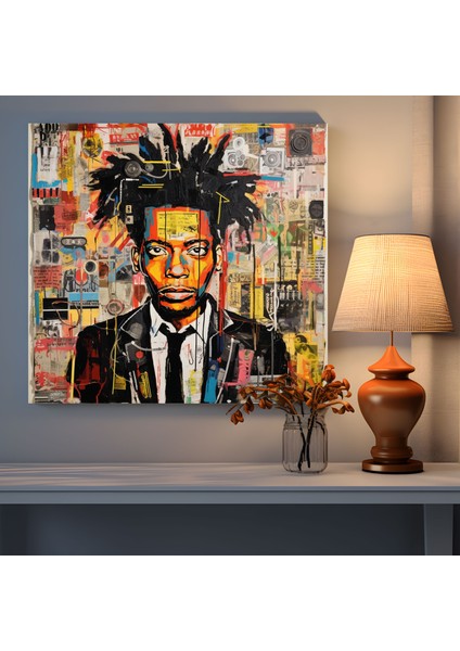 Basquiat Kelime Oyunu Duvar Sanatı - Basquiat, Siyasi Bilinç, Ev Dekorasyonu, Duvar Sanatı, 30X30 fiyatları