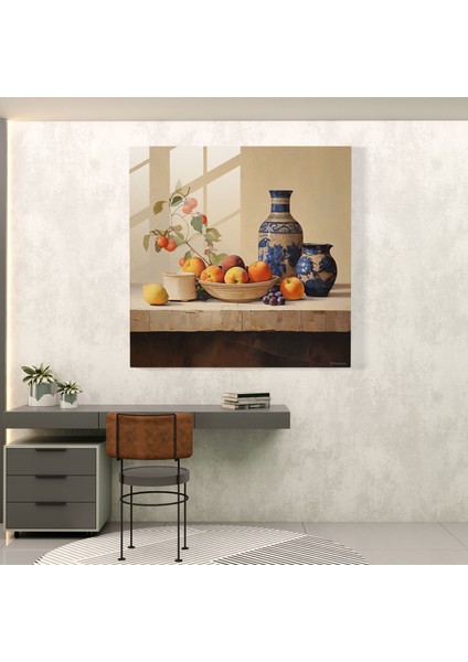 Bej Natürmort Cam Baskı - Bej, Cam Baskı, Bej, Duvar Süslemesi, 30X30 fiyatları