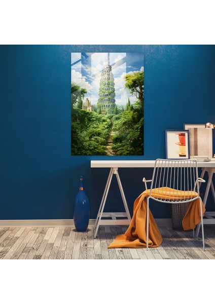 Pisa Kulesi Ev Dekorasyonu - Pisa Kulesi, Ev Dekorasyonu, Cam Sanatı, Duvar Dekorasyonu, 30X45 modelleri