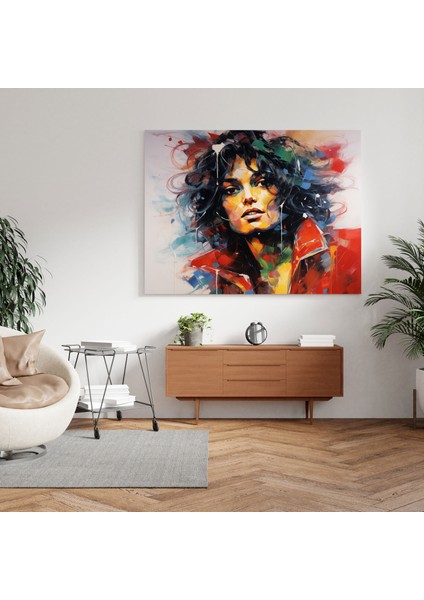 Micheal Jackson Duvar Sanatı - Soyut Dışavurumculuk - Micheal Jackson, Cesur Fırça Darbeleri, Dinamik Ruh, Müzik Aşığı, 30 x 30 cm modelleri