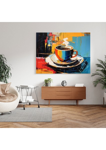 Kahve Kanvas Tablo Duvar Tablosu - Kahve, Ev Dekorasyonu, Duvar Sanatı, Duvar Dekorasyonu, 30X30