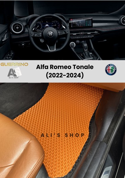 Alfa Romeo-Tonale 2022-2024 Arası Araca Özel Yeni Nesil Eva Mat Oto Paspas Havuzlu Araba Paspası