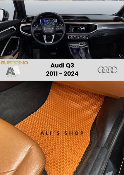 Audi-Q3 2011-2024 Arası Araca Özel Yeni Nesil Eva Mat Oto Paspas Havuzlu Araba Paspası