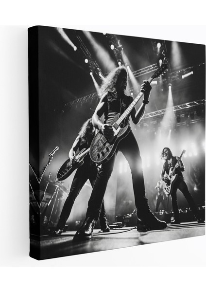 Metallica Duvar Sanatı: Canlı Performans - Metallica, Duvar Sanatı, Kanvas Tablo, Canlı Performans, 30 x 30 cm