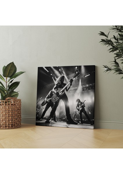 Metallica Duvar Sanatı: Canlı Performans - Metallica, Duvar Sanatı, Kanvas Tablo, Canlı Performans, 30 x 30 cm