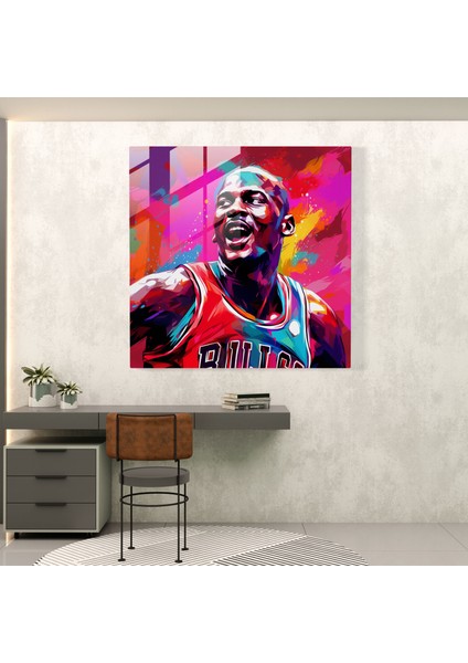Michael Jordan Pop Art Cam Baskı - Micheal Jordan, Modern Sanat, Cam Sanatı, Michael Jordan, 30 x 30 cm fiyatları