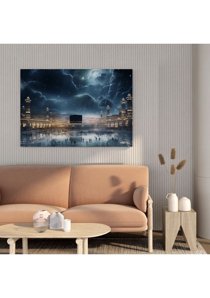 Kabe Duvarı Süslemesi - Kabe, Kanvas, Huzurlu Ortam, Sakinleştirici Atmosfer, 100 x 100 cm fiyatları