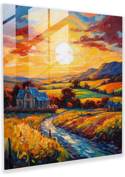 Middle Earth Cam Sanatı - Orta Dünya, Cam Sanatı, Doğal Güzellik, Orta Dünya, 30 x 30 cm