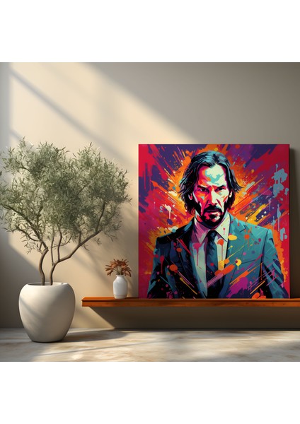 John Wick Kanvas Tablo - John Wick, Ev Dekorasyonu, Kanvas Tablo, Kanvas Tablo, 30 x 30 cm