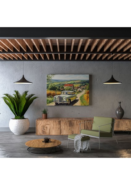 Mercedes Empresyonist Duvar Tablosu - Mercedes, Sedan, Manzara, Büyüleyici, 30X30 fiyatları