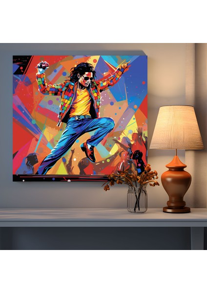 Micheal Jackson Kanvas Tablo - Pop Art Duvar Tablosu - Micheal Jackson, Müzik, Kanvas Tablo, Duvar Sanatı, 30X30