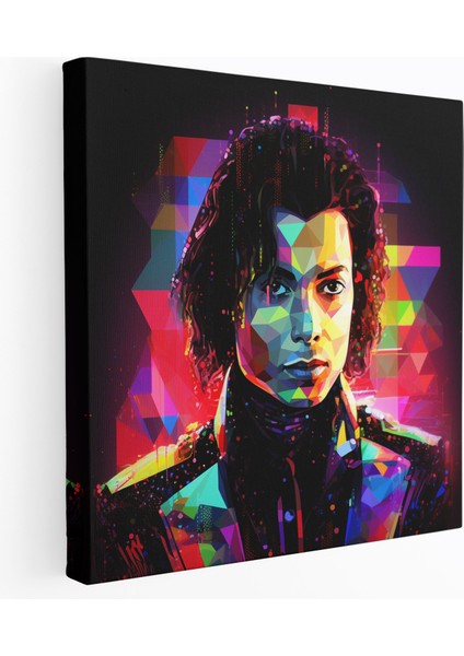 Micheal Jackson Duvar Dekorasyonu - Fütüristik Neon Sanatı - Micheal Jackson, Modernlik, Ev Dekorasyonu, Büyüleyici, 30X30