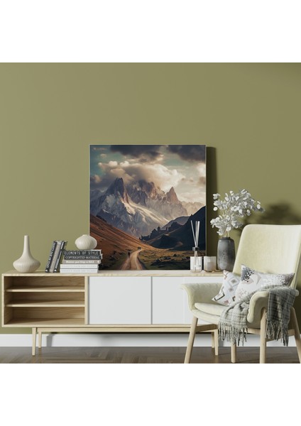 Anadolu Duvar Tablosu - Görkemli Dağ Manzarası Kanvas Tablo - Anadolu, Ev Dekorasyonu, Kanvas Tablo, Anadolu, 30X30