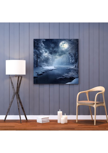 Noel Kış Harikalar Diyarı Kanvas Tablo - Noel, Duvar Dekorasyonu, Kanvas Tablo, Duvar Sanatı, 30X30