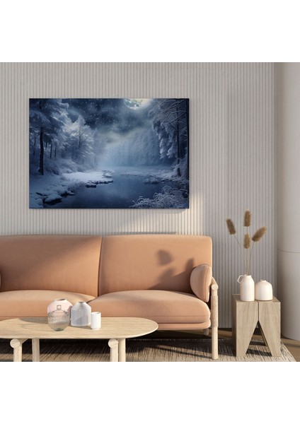 Noel Kış Harikalar Diyarı Kanvas Tablo - Noel, Duvar Dekorasyonu, Kanvas Tablo, Duvar Sanatı, 30X30