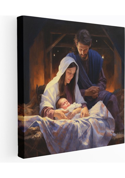 Noel Isa'nın Doğuşu Akrilik Kanvas Tablo - Noel, Noel, Kanvas Tablo, Kanvas Tablo, 30X30