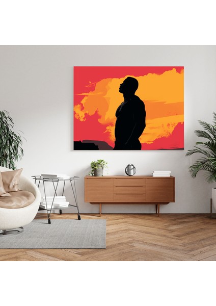 Muhammed Ali Duvar Dekorasyonu - Muhammed Ali, Spor, Kanvas Tablo, Canlı Arka Plan, 30X30 modelleri