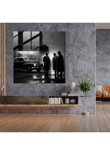 Klasik Godfather Cam Baskı - Godfather, Cam Baskı, Godfather, Modern Sanat, 30X30 modelleri