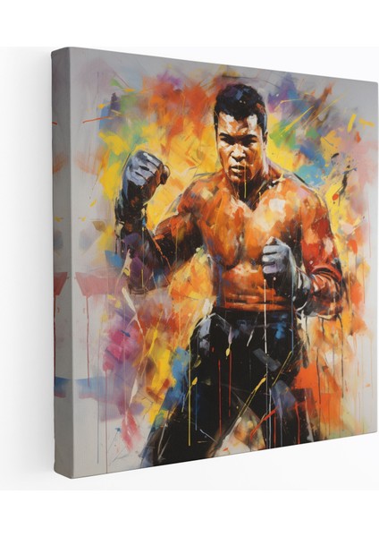 Muhammed Ali Kanvas Tablo - Boks Ringi Başyapıtı - Muhammed Ali, Kanvas Tablo, Muhammed Ali, Kanvas Tablo, 30X30