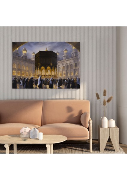 Kabe Duvar Dekorasyonu - Kabe, Ev Dekorasyonu, Kanvas Tablo, Duvar Sanatı, 30X30 fiyatları
