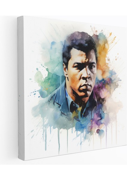 Muhammed Ali Kanvas Tablo - Muhammed Ali, Ev Dekorasyonu, Duvar Dekorasyonu, Kanvas Tablo, 30X30