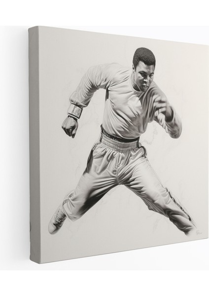 Muhammed Ali Duvar Dekorasyonu - Muhammed Ali, Ev Dekorasyonu, Muhammed Ali, Kanvas Tablo, 30 x 30 cm