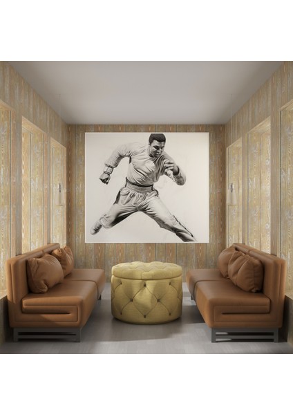 Muhammed Ali Duvar Dekorasyonu - Muhammed Ali, Ev Dekorasyonu, Muhammed Ali, Kanvas Tablo, 30 x 30 cm modelleri