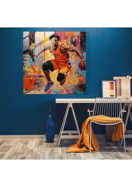 Nba Urban Graffiti Cam Baskı - Nba, Urban, Graffiti, Basketbol, ​​70X70 modelleri