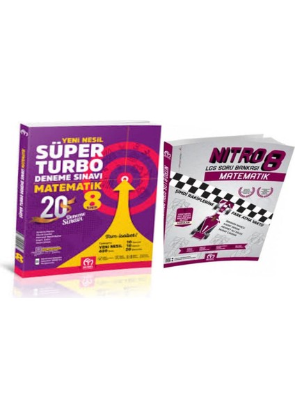 8. Sınıf Matematik Süper Turbo Deneme Sınavı ve Nitro Soru Bankası