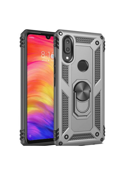 Huawei Y7 Prime 2019 Kılıf Tam Koruma Çift Katmanlı Ibiza Sert Silikon Kapak