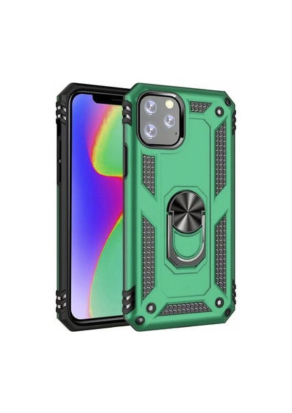 iPhone 11 Pro Çift Katmanlı ve Yüzüklü Tam Koruma Vega Premium Kılıf