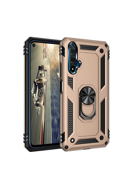 HONOR20 Çift Katmanlı ve Yüzüklü Tam Koruma Vega Premium Kılıf