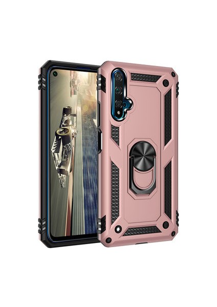 HONOR20 Çift Katmanlı ve Yüzüklü Tam Koruma Vega Premium Kılıf