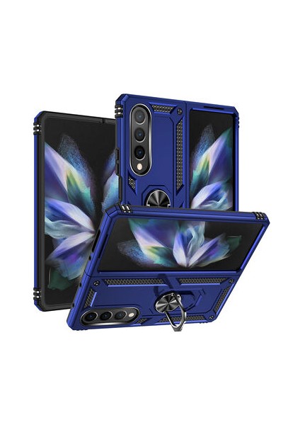 Samsung Galaxy Z Fold 4 Çift Katmanlı ve Yüzüklü Tam Koruma Vega Premium Kılıf