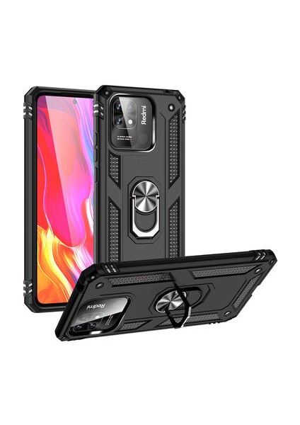 Poco C40 Çift Katmanlı ve Yüzüklü Tam Koruma Vega Premium Kılıf