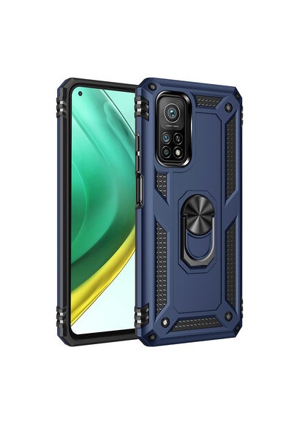 Xiaomi Mi 10T Pro 5g Çift Katmanlı ve Yüzüklü Tam Koruma Vega Premium Kılıf