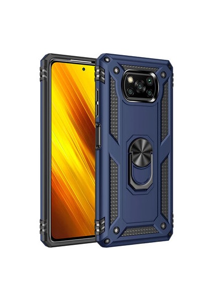 Poco X3 Pro Çift Katmanlı ve Yüzüklü Tam Koruma Vega Premium Kılıf