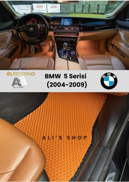 Bmw-5 Serisi Için 2004-2009 Arası Araca Özel Yeni Nesil Eva Mat Oto Paspas Havuzlu Eva Araba Paspası