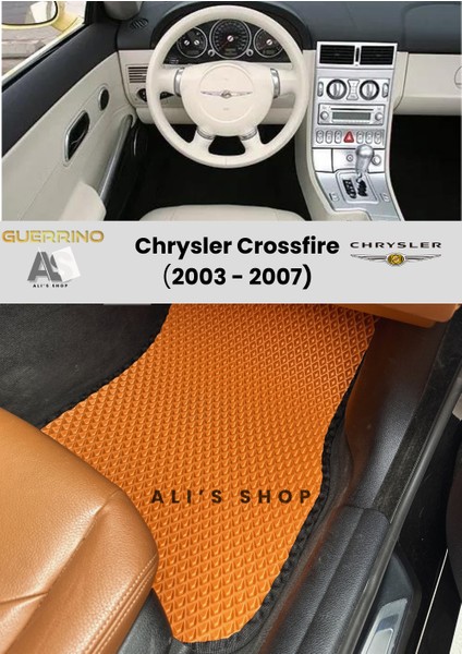 Chrysler-Crossfire Için 2003-2007 Arası Araca Özel Yeni Nesil Eva Mat Oto Paspas Havuzlu Paspas