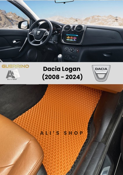 Dacia-Logan Için 2008-2024 Arası Araca Özel Yeni Nesil Eva Mat Oto Paspas Havuzlu Araba Paspası