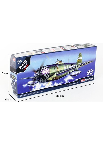 12474 1/72 Ölçek, P-47D Thunderbolt (Eileen) Savaş Uçağı, Plastik Model Kiti