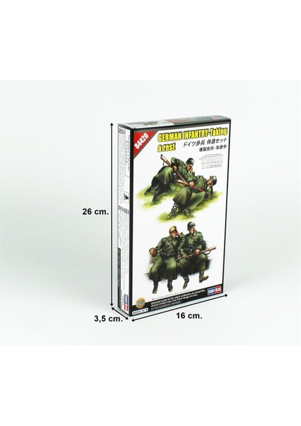 Hobbyboss 84420 1/35 Ölçek Alman Piyadeleri (Istirahatte), Figür Plastik Model Kiti fırsatları