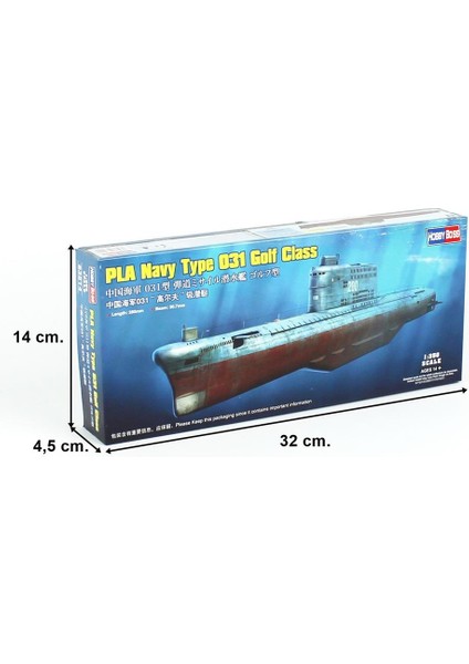 Hobbyboss 83514 1/350 Ölçek Pla Navy Type 031 Golf Class, Denizaltı Plastik Model Kiti fırsatları