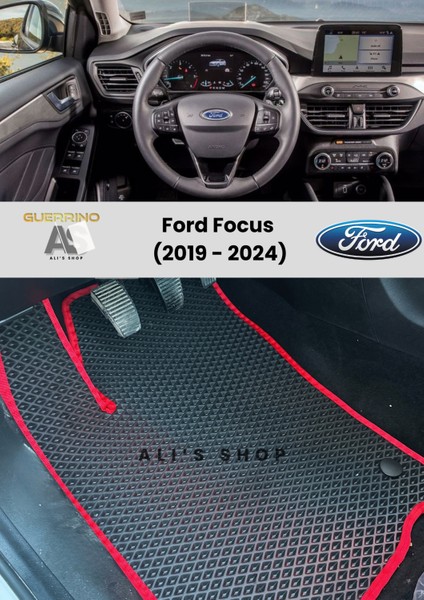 Ford Focus 2019-2024 Arası Araca Özel Yeni Nesil Eva Mat Oto Paspas Havuzlu Eva Araba Paspası