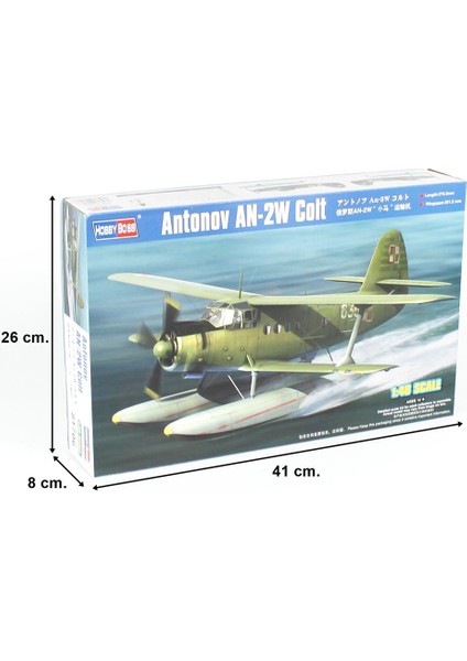 Hobbyboss 81706 1/48 Ölçek Antonov AN-2W Colt, Askeri Deniz Uçağı Plastik Model Kiti