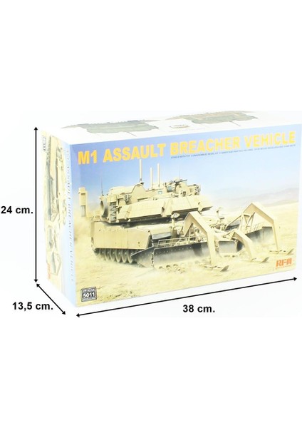 5011 1/35 Ölçek M1 Abv Mayın Temizleme Aparatlı, Taarruz Ihlal Tankı Plastik Model Kiti indirimleri