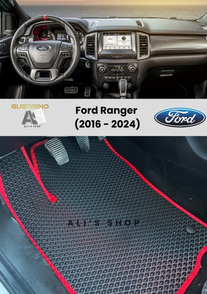 Ford Ranger 2016-2024 Arası Araca Özel Yeni Nesil Eva Mat Oto Paspas Havuzlu Eva Araba Paspası