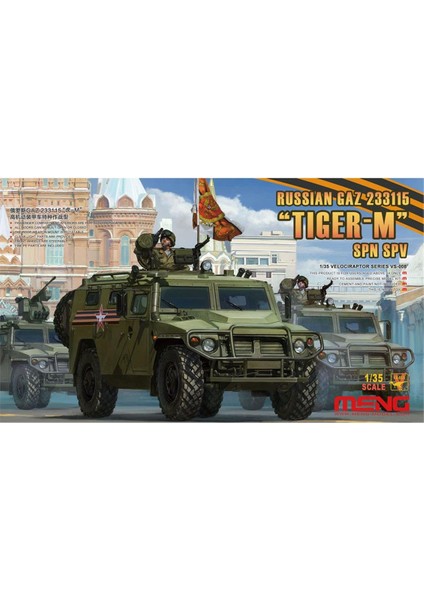 VS-008 1/35 Ölçek Rus Gaz 233115 (Tiger-M) Spn Spv Zırhlı Aracı, Plastik Model Kiti