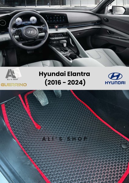 Hyundai Elentra 2016-2024 Arası Araca Özel Yeni Nesil Eva Mat Oto Paspas Havuzlu Eva Araba Paspası